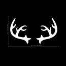 Chic Holiday Christmas Reindeer - Deer Antler Vinyl Wall Art Decal - 28" x 23" Decoration Vinyl Sticker - White 4