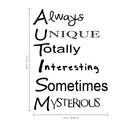 Imprinted Designs Inspirational Autism Quote - Wall Art Decor - 22" X 30" Children’s Room Wall Decor - Removable Peel Off Vinyl Stickers 2