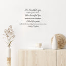 Vinyl Wall Art Decal - For Beautiful Eyes Look For Good In Others - Inspirational Quote Sticker for Bedroom Living Room Home Decoration 2