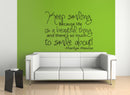 Imprinted Designs Keep Smiling Because Life is a Beautiful Thing - Marilyn Monroe Wall Decal 4
