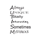 Autism - Wall Art Decal Decoration Vinyl Sticker - Removable Vinyl Decal - Kids Vinyl Sticker - Motivational Vinyl Decal - Autism Awareness Vinyl Sticker - Bedroom Vinyl Decal 1