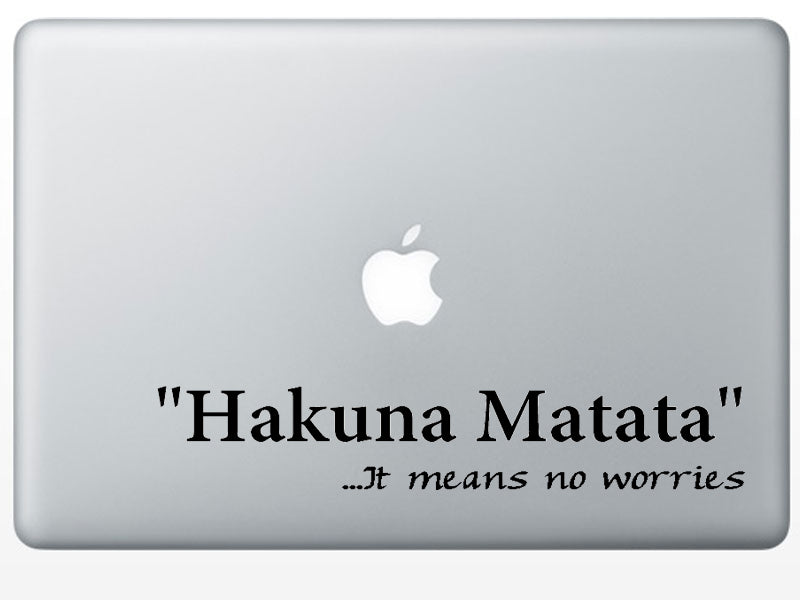 Imprinted Designs Hakuna Matata. It Means No Worries Vinyl Wall Decal Sticker Art (7" X 36") 2