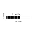 Imprinted Designs Loading Bar Wall Decal Sticker Art (Large 9" X 36") 5