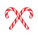 Christmas Candy Cane Vinyl Wall Art Decal - 23" x 29" Decoration Vinyl Sticker- Red 3
