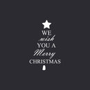 We Wish You A Merry Christmas Vinyl Wall Art Decal - 34.5" x 23.5" Decoration Vinyl Sticker - Green 4