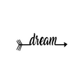 Dream Arrow - Wall Art Decal - 3. Decoration Vinyl Sticker - Bedroom Wall Vinyl Decal - Living Room Wall Art Decal - Removable Vinyl Sticker - Door Vinyl Decal - Cute Vinyl Decal 1