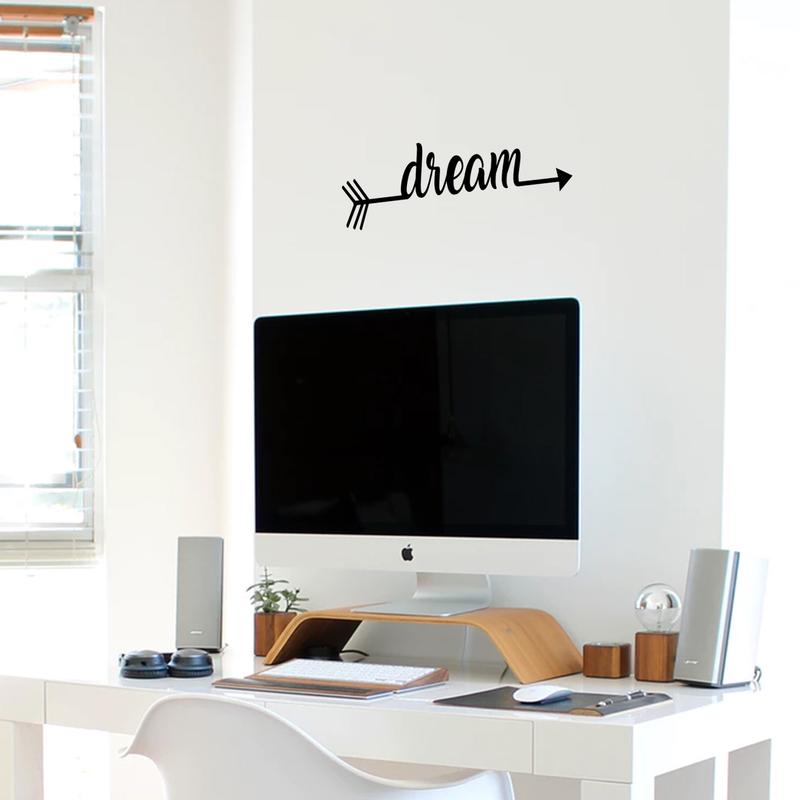 Dream Arrow - Wall Art Decal - 3. Decoration Vinyl Sticker - Bedroom Wall Vinyl Decal - Living Room Wall Art Decal - Removable Vinyl Sticker - Door Vinyl Decal - Cute Vinyl Decal 3