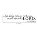 Imprinted Designs Joshua 24:15 KJV Bible Verse Vinyl Wall Decal Sticker Art (10" X 42) 2