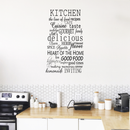 Imprinted Designs Kitchen Words Decorative Vinyl Wall Decal Sticker Art (30" X 38") 1