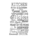 Kitchen Words Lettering - Vinyl Wall Art Decal - Decoration Vinyl Sticker - Kitchen Wall Vinyl Decal - Removable Vinyl Art Decal - Kitchen Quote Vinyl Decal Sticker 2