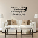 Imprinted Designs Isaiah 40:31 KJV Bible Verse Vinyl Wall Decal Sticker Art 2