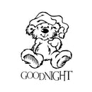 Goodnight Bear Vinyl Wall Decal - Baby Nursery Vinyl Decal Wall Decoration - Kids Room Vinyl Decal Sticker 1