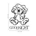 Goodnight Bear Vinyl Wall Decal - Baby Nursery Vinyl Decal Wall Decoration - Kids Room Vinyl Decal Sticker 3