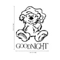 Imprinted Designs Goodnight Bear Vinyl Wall Decal 1