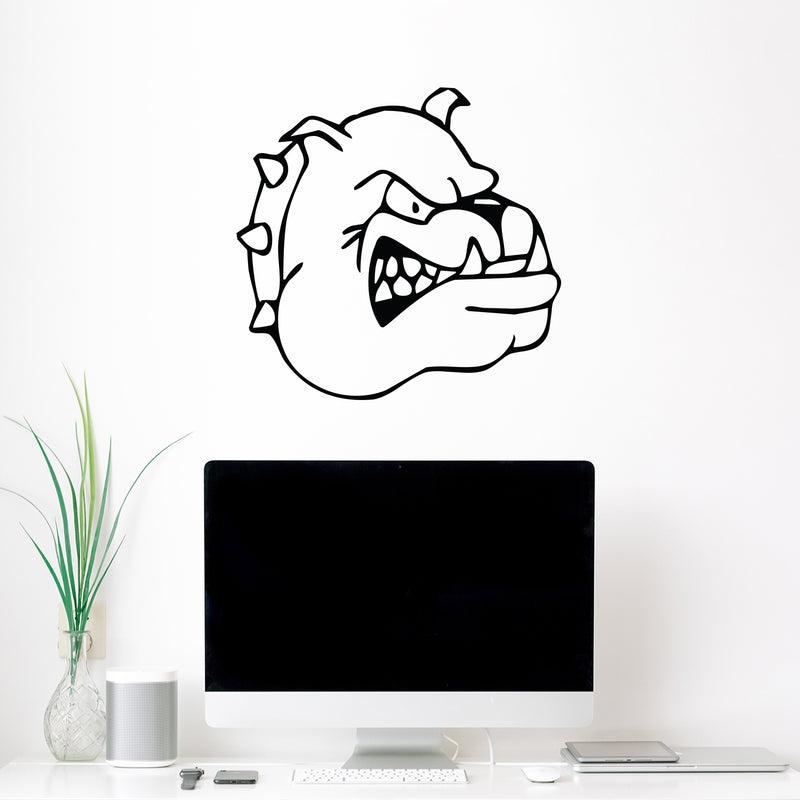 Fierce Bulldog Vinyl Wall Decal Sticker Art - - Dog Vinyl Decal Sticker - Cartoon Vinyl Decal 3