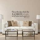 Imprinted Designs Psalm 118:24 Vinyl Wall Decal Sticker Art (14" X 36") 2
