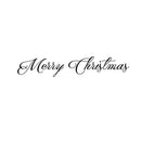 Merry Christmas Front Door Vinyl Wall Art Decal - Holiday Seasonal Decoration Vinyl Sticker - Black 1