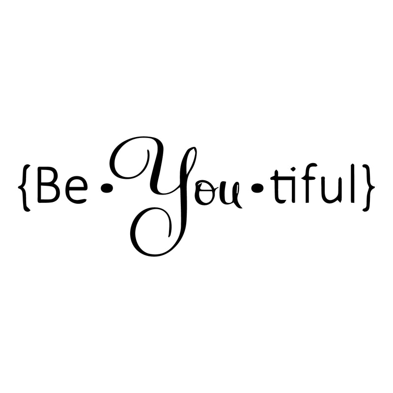 Imprinted Designs Be.You.Tiful Vinyl Wall Decal Sticker Art 1