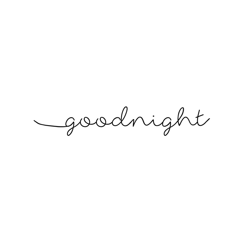 Goodnight Wish Quote Decor - Wall Art Decal - edroom Wall Vinyl Sticker - Vinyl Lettering Wall Art 1