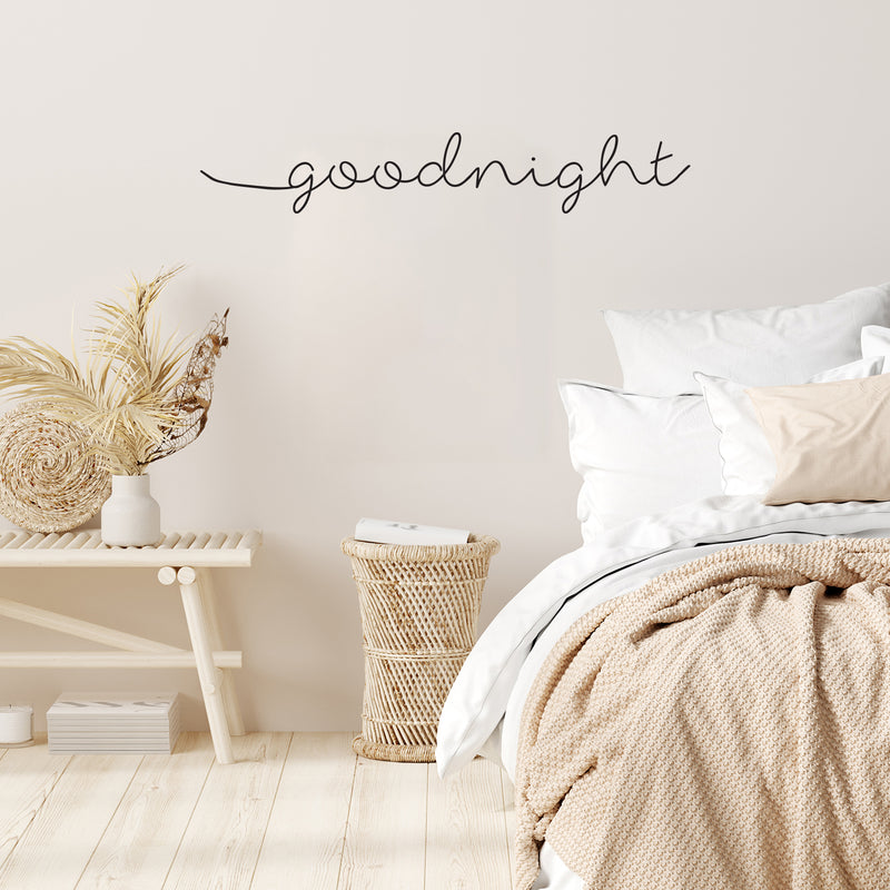 Goodnight Wish Quote Decor - Wall Art Decal - edroom Wall Vinyl Sticker - Vinyl Lettering Wall Art 5