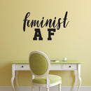 Feminist AF Quote - Wall Art Decal - Life Quotes Vinyl Wall Art - Inspirational Women Empowerment - Girl Power Novelty Gift - Bedroom Living Room Wall Art 2