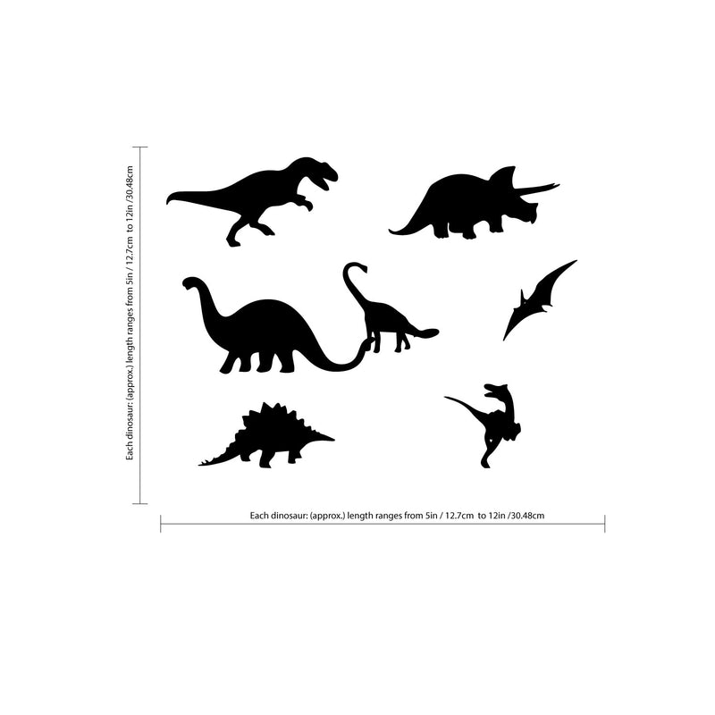 Dinosaurs Vinyl Wall Art Stickers - Boy's Room Wall Decor- Cute Vinyl Sticker Decals - Nursery Room Dino Decorations 3