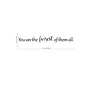 You Are The Fairest of Them All - Inspirational Beauty Quotes - Wall Art Decal - 2.ecoration Vinyl Sticker - Bedroom Wall Decor - Apartment Wall Decoration - Beauty Mirror Peel Off Sticker 3