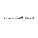 You Are The Fairest of Them All - Inspirational Beauty Quotes - Wall Art Decal - 2.ecoration Vinyl Sticker - Bedroom Wall Decor - Apartment Wall Decoration - Beauty Mirror Peel Off Sticker 1