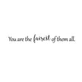 You Are The Fairest of Them All - Inspirational Beauty Quotes - Wall Art Decal - 2.ecoration Vinyl Sticker - Bedroom Wall Decor - Apartment Wall Decoration - Beauty Mirror Peel Off Sticker 1