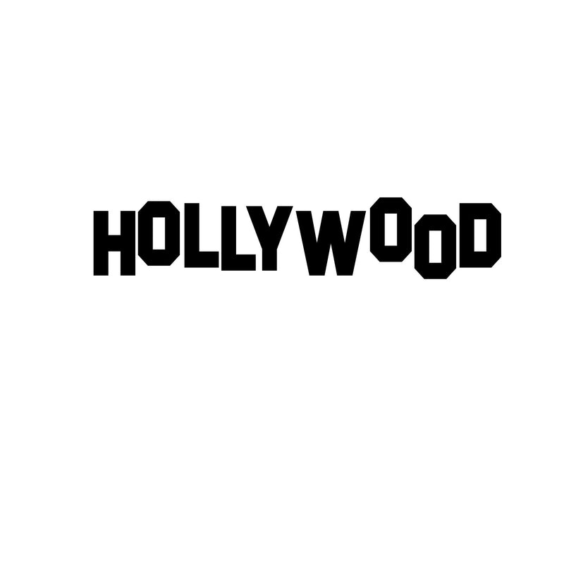 Pulse Vinyl Hollywood Sign- Wall Art Decal 6" x 30" Home Decoration Wall Art - Bedroom Living Room Wall Decor - Trendy Wall Art 3