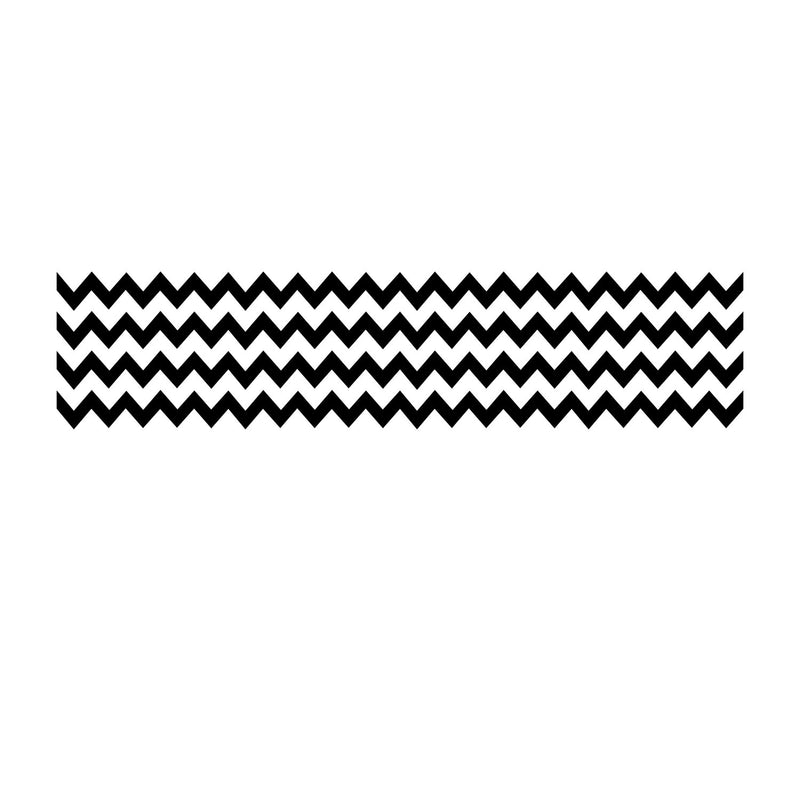 Pack of 4 Chevron Pattern Stripes - Wall Art Decal - Bedroom Living Room Wall Decoration - Peel Off Vinyl Sticker - Apartment Decor - Trendy Wall Art 1