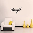 Laugh Inspirational Quote - Wall Art Decal - 8" x 12" Decoration Wall Art - Bedroom Living Room Wall Decor - Trendy Vinyl Stickers 2