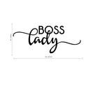 Boss Lady Inspirational Women’s Quotes - Wall Art Decal - 9" x 23" Boss Girl Decoration Vinyl Sticker - Life Quotes Decal - Office Wall Decoration 3