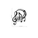 Fun Music Notes - Wall Art Decal - 26" x 23" - Bedroom Living Room Wall Art Decoration - Peel Off Vinyl Stickers - Apartment Wall Decor 4