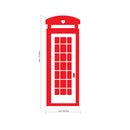 British Telephone Booth - Wall Art Decal - Bedroom Living Room Wall Art Decoration - Apartment Wall Decor - Decorative Vinyl Wall Skins 5