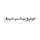 Always Kiss Your Trooper Goodnight - Inspirational Love Quotes Wall Art Vinyl Decal - ecoration Vinyl Sticker - Motivational Wall Art Decal - Bedroom Living Room Decor - Trendy Wall Art 4