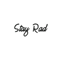 Stay Rad - Inspirational Life Quotes - Wall Art Vinyl Decal - ecoration Vinyl Sticker - Motivational Wall Art Decal - Bedroom Living Room Decor - Trendy Wall Art 1