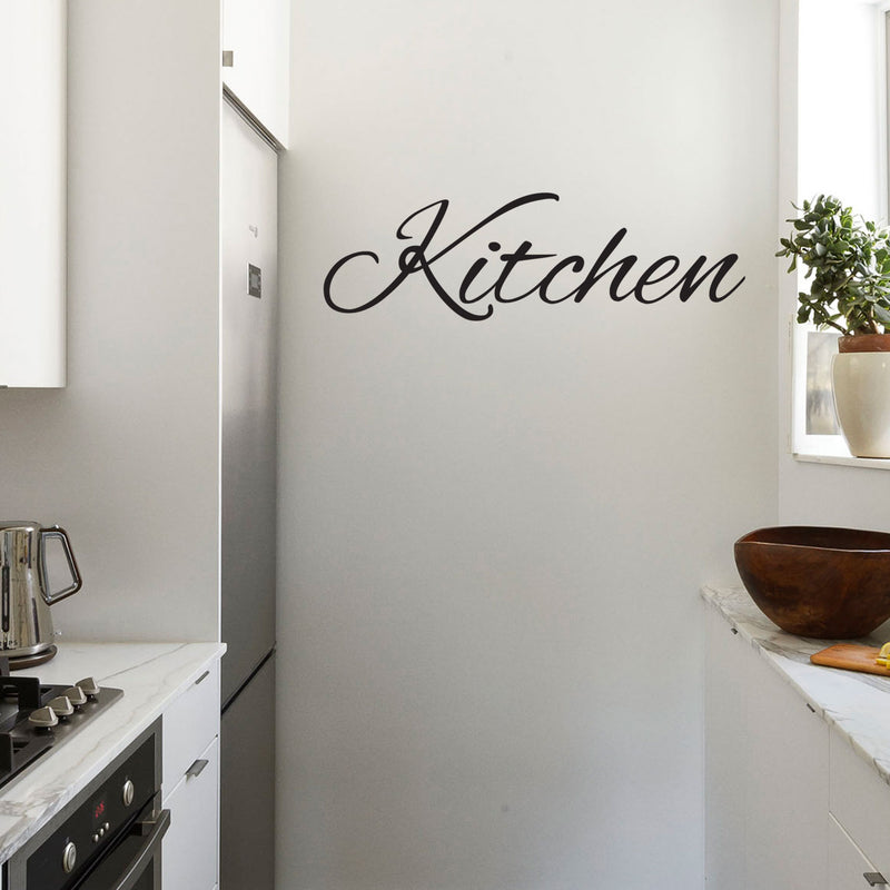 Kitchen Sign - Quotes Wall Art Vinyl Decal - 10" X 28" Decoration Vinyl Sticker - Cute Kitchen Wall Decor - Trendy Wall Art 1