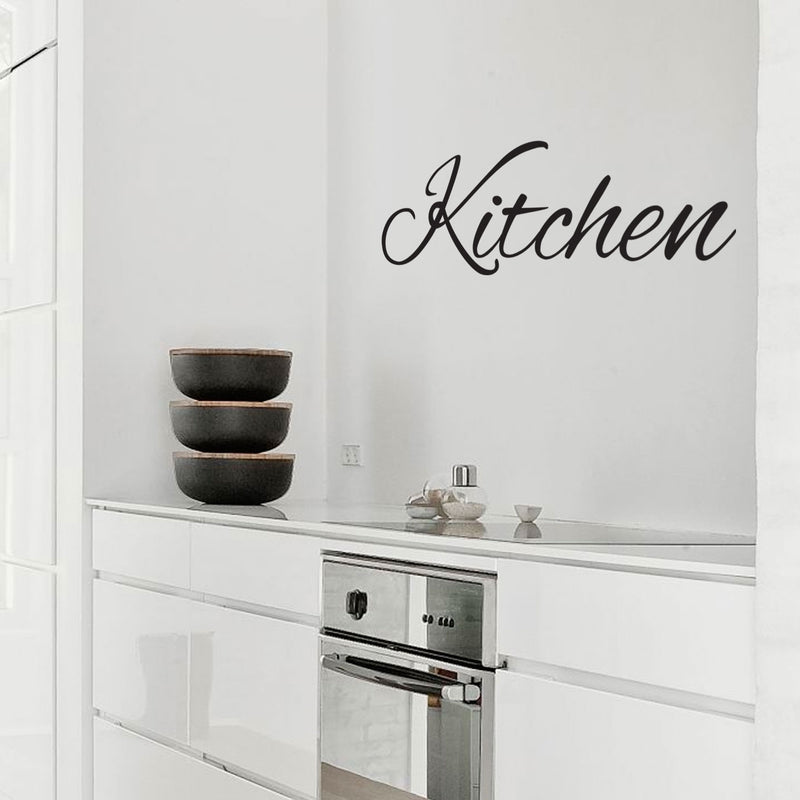 Kitchen Sign - Quotes Wall Art Vinyl Decal - 10" X 28" Decoration Vinyl Sticker - Cute Kitchen Wall Decor - Trendy Wall Art 2