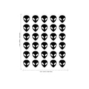 30 Pack - Aliens UFO Vinyl Wall Art Stickers - each - Boys Room Alien Vinyl Wall Decals - Outerspace Martians Vinyl Peel Off Stickers 4