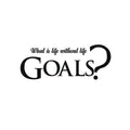 What Is Life Without Life Goals Inspirational Quotes Wall Art Vinyl Decal Decoration Vinyl Sticker - Motivational Wall Art Decal - Bedroom Vinyl Decals - Life quotes vinyl sticker wall decor 1