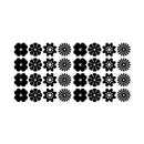 24 Pack of Beautiful Flowers Vinyl Wall Art Decal - 3" x 3" - Bedroom Living Room Wall Decoration - Apartment Vinyl Decal Wall Decor - Kids Room Vinyl Wall Decals - Cute Floral Wall Decor Decals 5