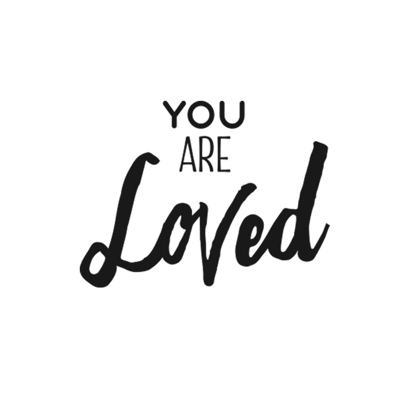 Vinyl Wall Art Decal - You are Loved - 15" x 20" - Inspirational Husband and Wife Bedroom Couples Love Quote Removable Home Decor Wall Sticker Decals 4