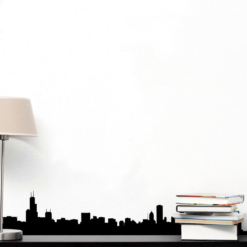 City Silhouette Skyline - Wall Art Decal - ecoration Vinyl Sticker - Living Room Wall Decor - Office Wall Decoration 2