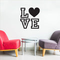 Love - Wall Art Decal Decoration Vinyl Sticker - Love Quote Vinyl Decal - Cute Vinyl Decal - Girl's Room Vinyl Sticker - Bedroom Wall Vinyl Decal - Removable Vinyl Decal 3