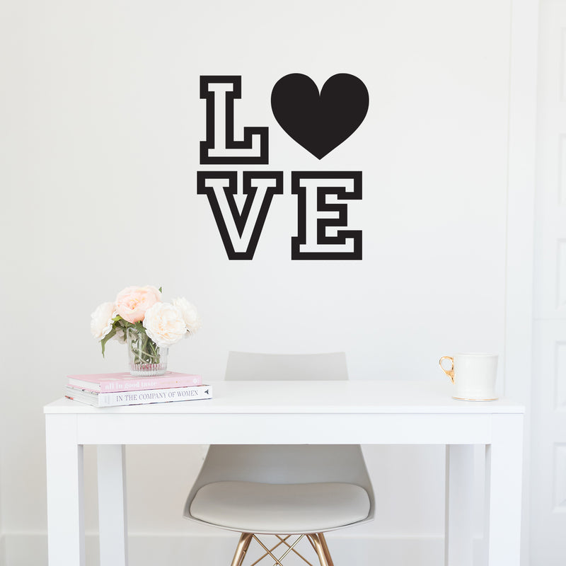 Love Quote - Heart Wall Decals - Vinyl Wall Art Decal - 25" x 23" Bedroom Decor Vinyl Decal - Love Quote Wall Decals - Inspirational Vinyl Wall Decal - Couples Wall Decal 2