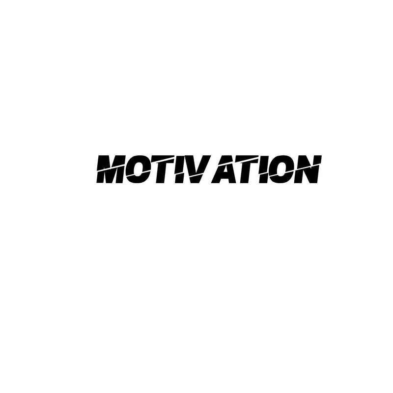 Wall Art Vinyl Decal - Motivation Quote Lettering - 6" X 50" Inspirational Gym Fitness Work Office Quotes - Removable Wall Art Decor Sticker Decals 1