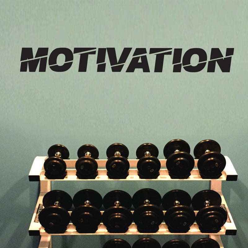 MOTIVATION - Wall Art Vinyl Decal - Decoration Vinyl Sticker - Removable Vinyl Decal - Gym Wall Decal - Fitness Vinyl Sticker - Motivational Vinyl Decal - Gym Decor Art - Inspirational Quote 3
