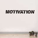 Wall Art Vinyl Decal - Motivation Quote Lettering - 6" X 50" Inspirational Gym Fitness Work Office Quotes - Removable Wall Art Decor Sticker Decals 2