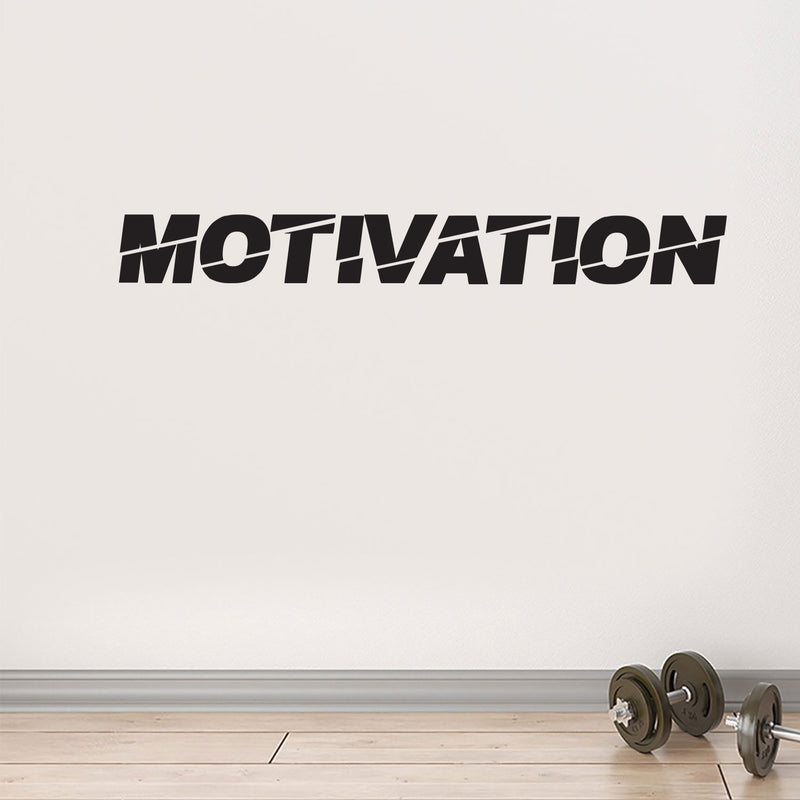 MOTIVATION - Wall Art Vinyl Decal - Decoration Vinyl Sticker - Removable Vinyl Decal - Gym Wall Decal - Fitness Vinyl Sticker - Motivational Vinyl Decal - Gym Decor Art - Inspirational Quote 2